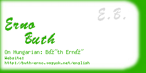 erno buth business card